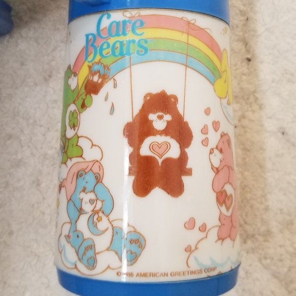 SOLD !!! Collectible 1983 Care Bears Metal Lunchbox Thermos - Picture 8 of 15